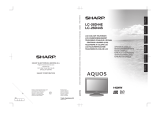 Sharp lc 26d44e User manual