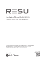 Sharp LG Chem RESU 10M Owner's manual