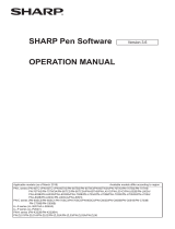 Sharp PN-ZL01A – Transceiver Adapter and Active Pen for BIG PAD Owner's manual
