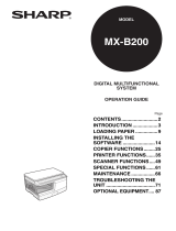 Sharp MX-B200 User manual