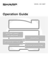 Sharp MXC380P Operating instructions