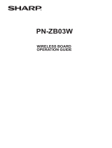 Sharp PNZB03W Owner's manual