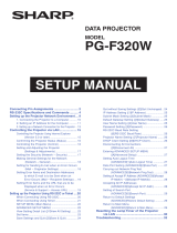 Sharp PG-F320W User manual