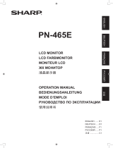 Sharp PN-465E Operating instructions