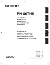 Sharp PN80TH5 Owner's manual