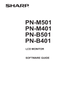 Sharp PN-B501 Owner's manual