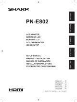Sharp PN-E802 Owner's manual