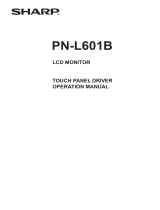 Sharp PNL601BPKG User manual