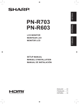 Sharp PN-R603 User manual