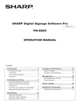 Sharp SDSS Owner's manual