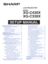 Sharp Projector XG-C430X User manual