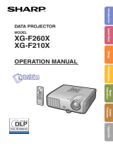 Sharp XG-F260X User manual