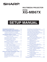 Sharp XG-MB67X Operating instructions