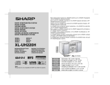 Sharp XLUH220H Operating instructions