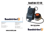 Sundstrom SmallTalk ST2-SR User Instructions
