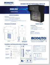 Modesto MAK-200 User manual