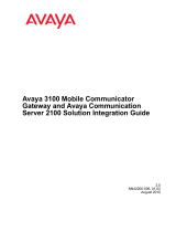 Avaya 3100 Solution Integration Manual