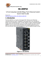 ICP DAS USA NS-205PSE - 5-port Industrial Unmanaged PoE Ethernet Switch Quick Start