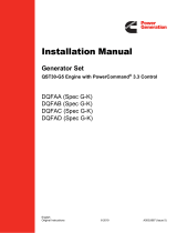 CUMMINS Power Generation DQFAD Installation guide