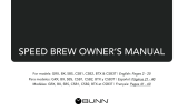 Bunn GRB User manual