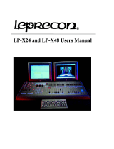 Leprecon LP-X Series User manual