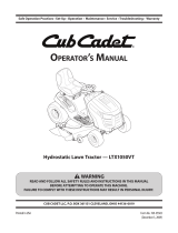 Cub Cadet SLTX 1050 User manual