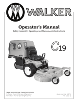 Walker C19 User manual