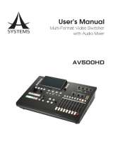 Asystems AV500HD User manual