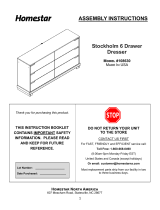 Homestar STOCKHOLM Assembly Instructions Manual