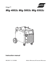 ESAB Origo™ Mig 4002c Mig 5002c Mig 6502c User manual