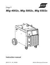 ESAB Mig 4002c, Mig 5002c, Mig 6502c User manual