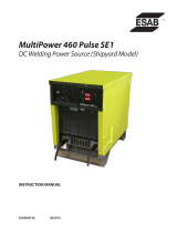 ESAB MultiPower 460 Pulse SE1 DC Welding Power Source User manual