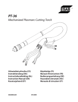 ESAB PT-36 Mechanized Plasmarc Cutting Torch User manual