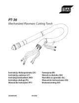 ESAB PT-36 Mechanized Plasmarc Cutting Torch User manual