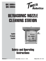 Tweco Robotics QRC-3000LS QRC-3000IO Ultrasonic Nozzle Cleaning Station User manual