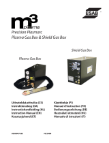 ESAB m3 plasma Precision Plasmarc Plasma Gas Box & Shield Gas Box User manual