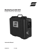 ESAB MobileFeed 200 AVS User manual