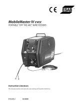ESAB MobileMaster IV cvcc User manual