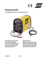 ESAB Powercut 650 Portable Plasma Cutting System User manual
