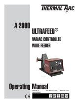 Thermal Arc A 2000 ULTRAFEED® Variac Controlled Wire Feeder User manual