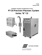 ESAB PT-24 Precision Plasmarc System Series “B" CE Installation guide