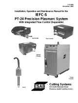 ESAB IEFC-S PT-24 Precision Plasmarc System with Integrated Flow Control (Separable) Installation guide