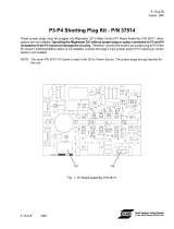 ESAB P3-P4 Shorting Plug Kit Troubleshooting instruction