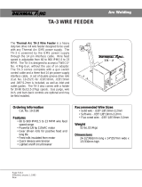 ESAB TA-3 Wire Feeder User manual
