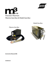 ESAB m3 plasma Precision Plasmarc Plasma Gas Box & Shield Gas Box User manual