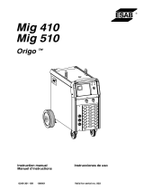 ESAB Mig 410 Mig 510 Origo™ User manual