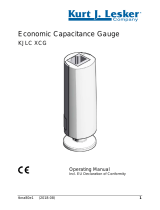 Kurt J. Lesker KJLC XCG Operating instructions
