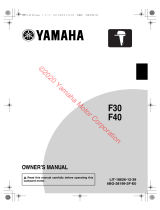 Yamaha F40 Owner's manual