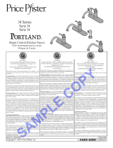 Black & Decker Price Pfister Portland 34 Series User manual