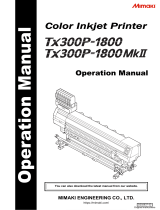 MIMAKI Tx300P-1800 Operating instructions